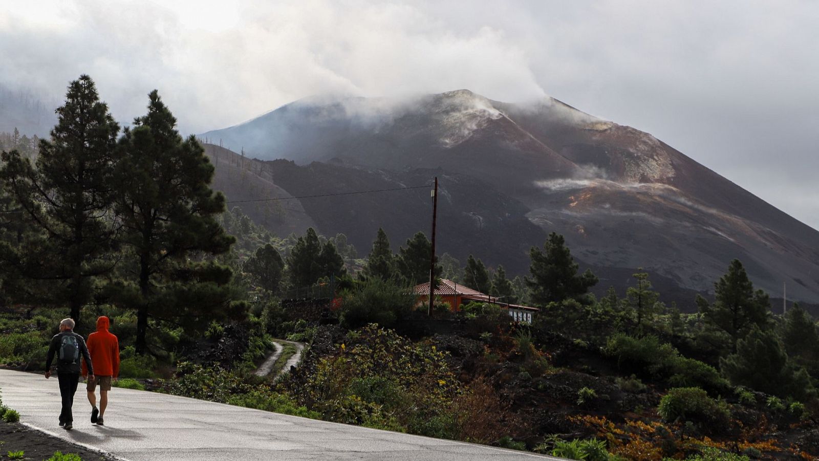 Imagen del volcán de La Palma que erupcionó en 2021.