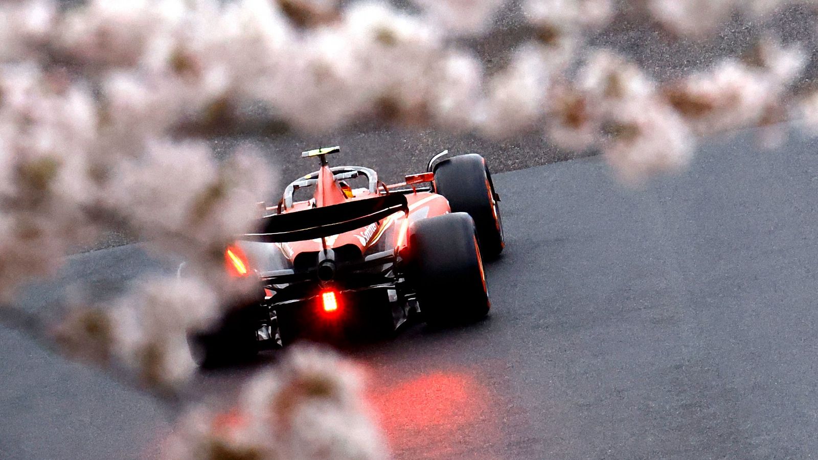 Carlos Sainz, en los entrenamientos libres del GP Japón