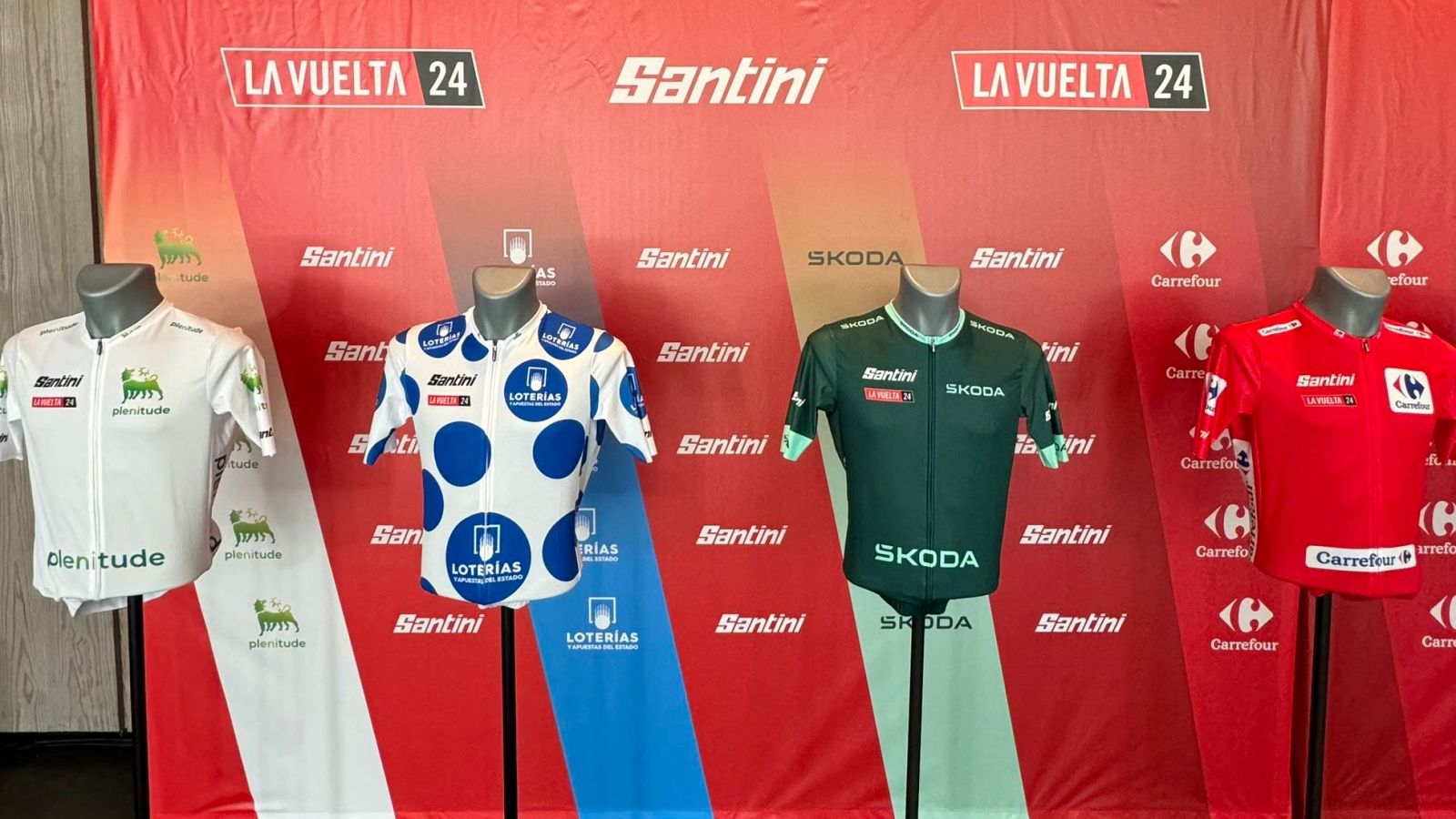 Así son los nuevos maillots de líder de la Vuelta 2024.