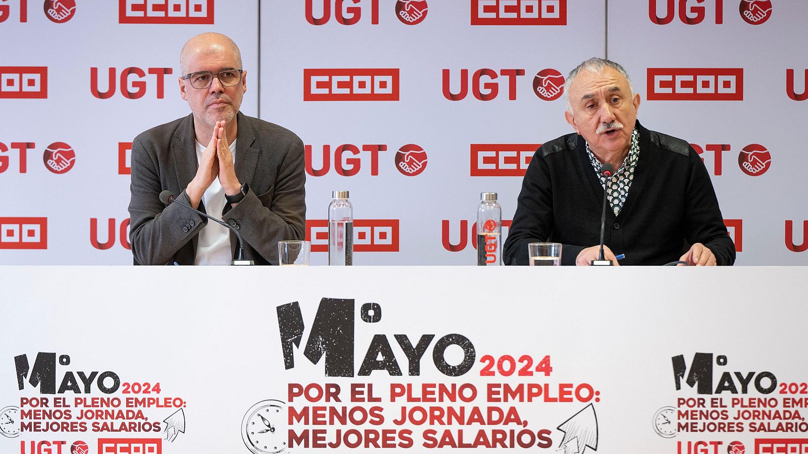 CCOO y UGT instan al Gobierno el 1º de Mayo que siga con reformas para lograr pleno empleo
