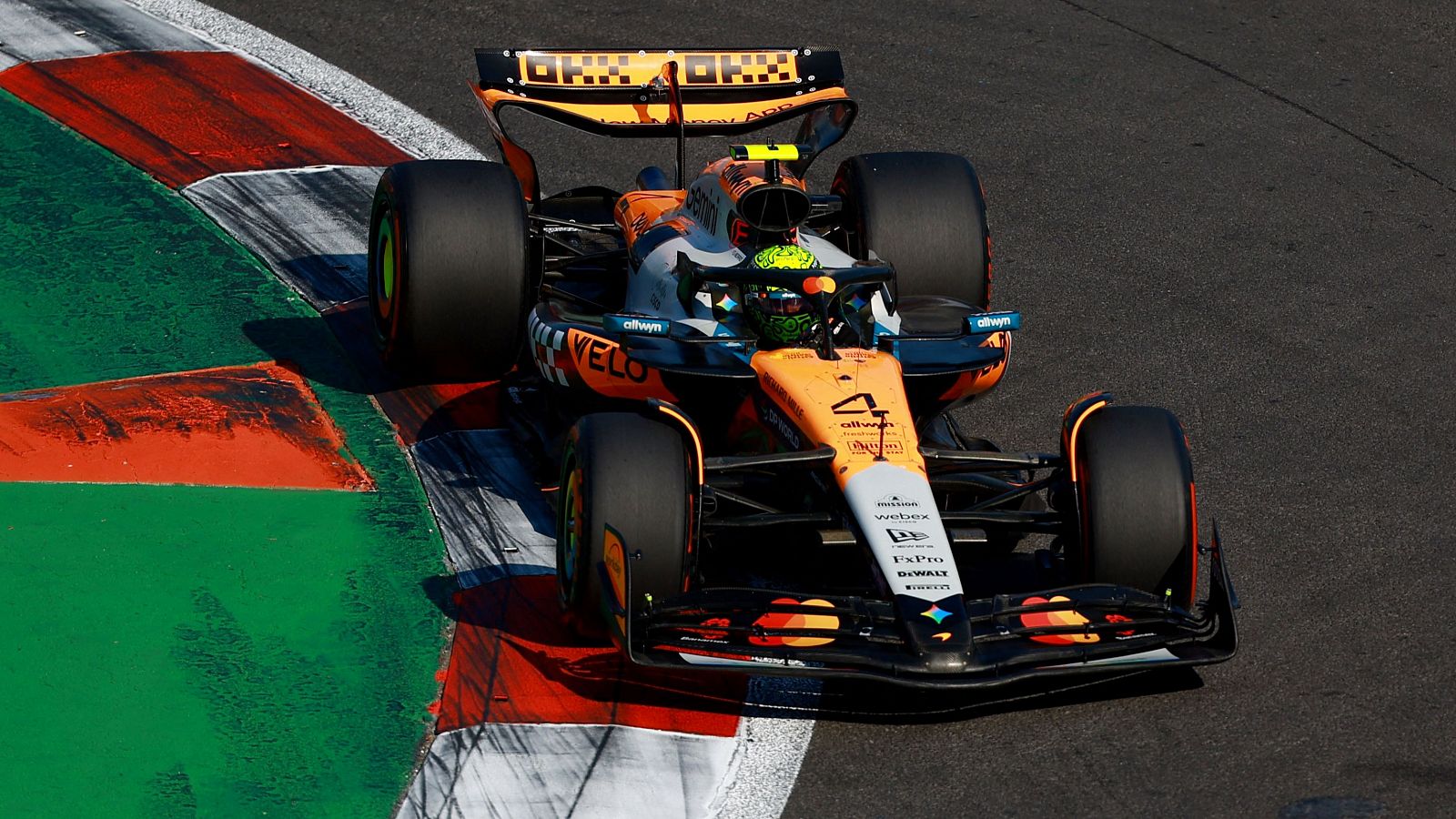 GP México F1: Norris, pole: Sainz, 7º y Alonso, 14º