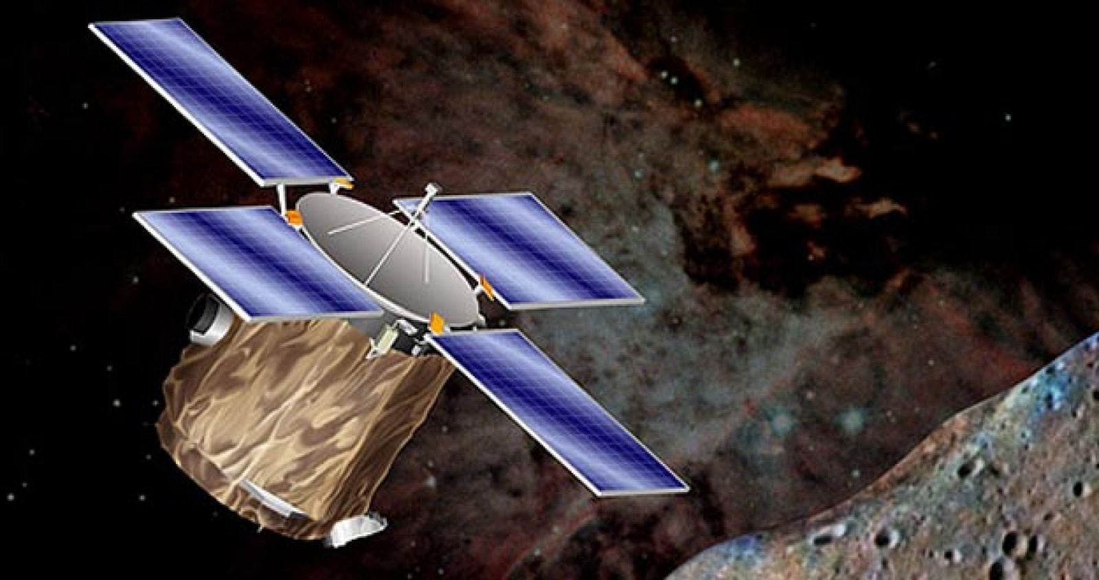Reproducción virtual de una misión de la NASA a un asteroide.