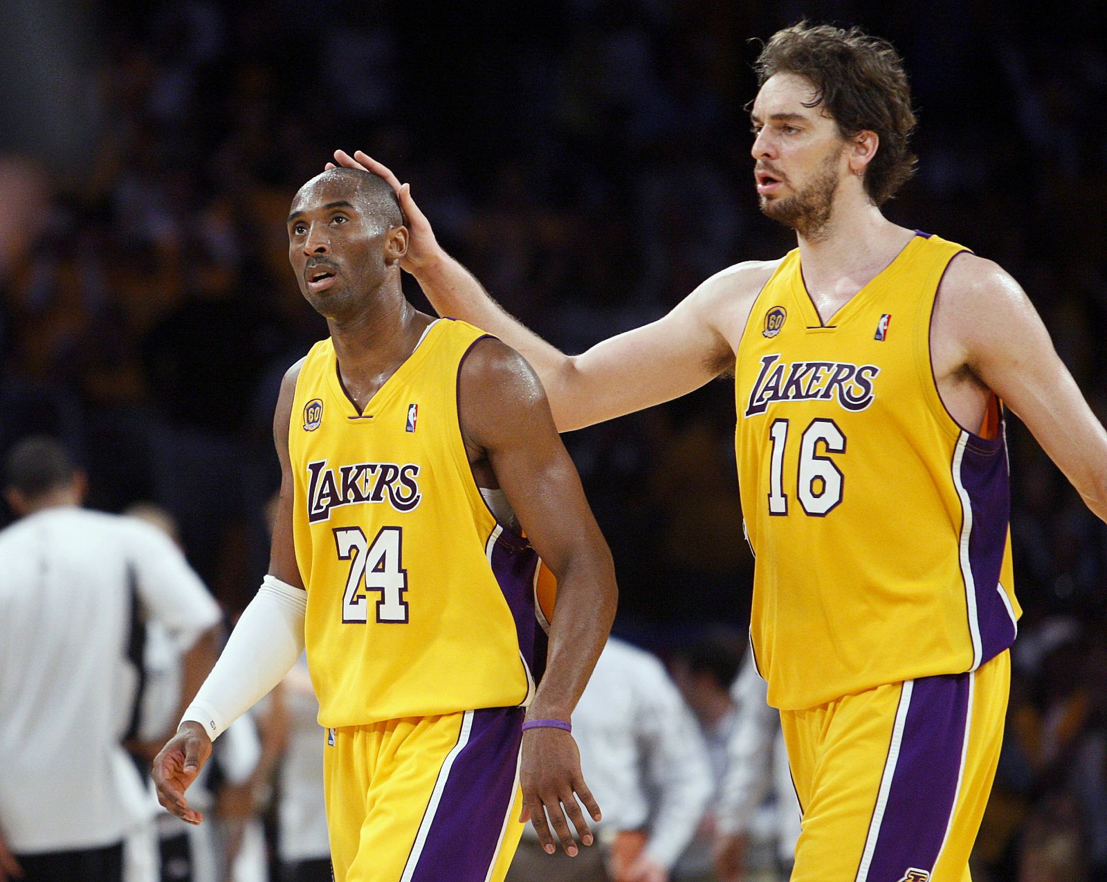 El escolta Kobe Bryant y el pívot Pau Gasol, una pareja perfecta para los Ángeles Lakers