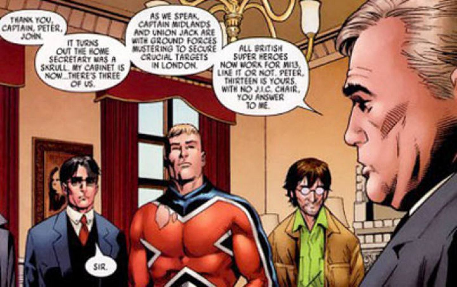 Un fan de Gordon Brown lo ha convertido en el protagonista de un cómic de Marvel donde salva al mundo de una invasión marciana.