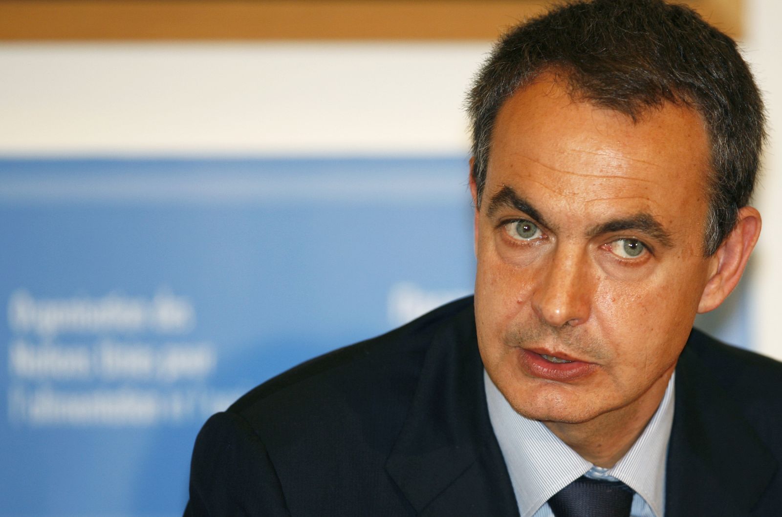 Spain's PM Zapatero speaks during a U.N. crisis summit on rising food prices at the FAO in Rome