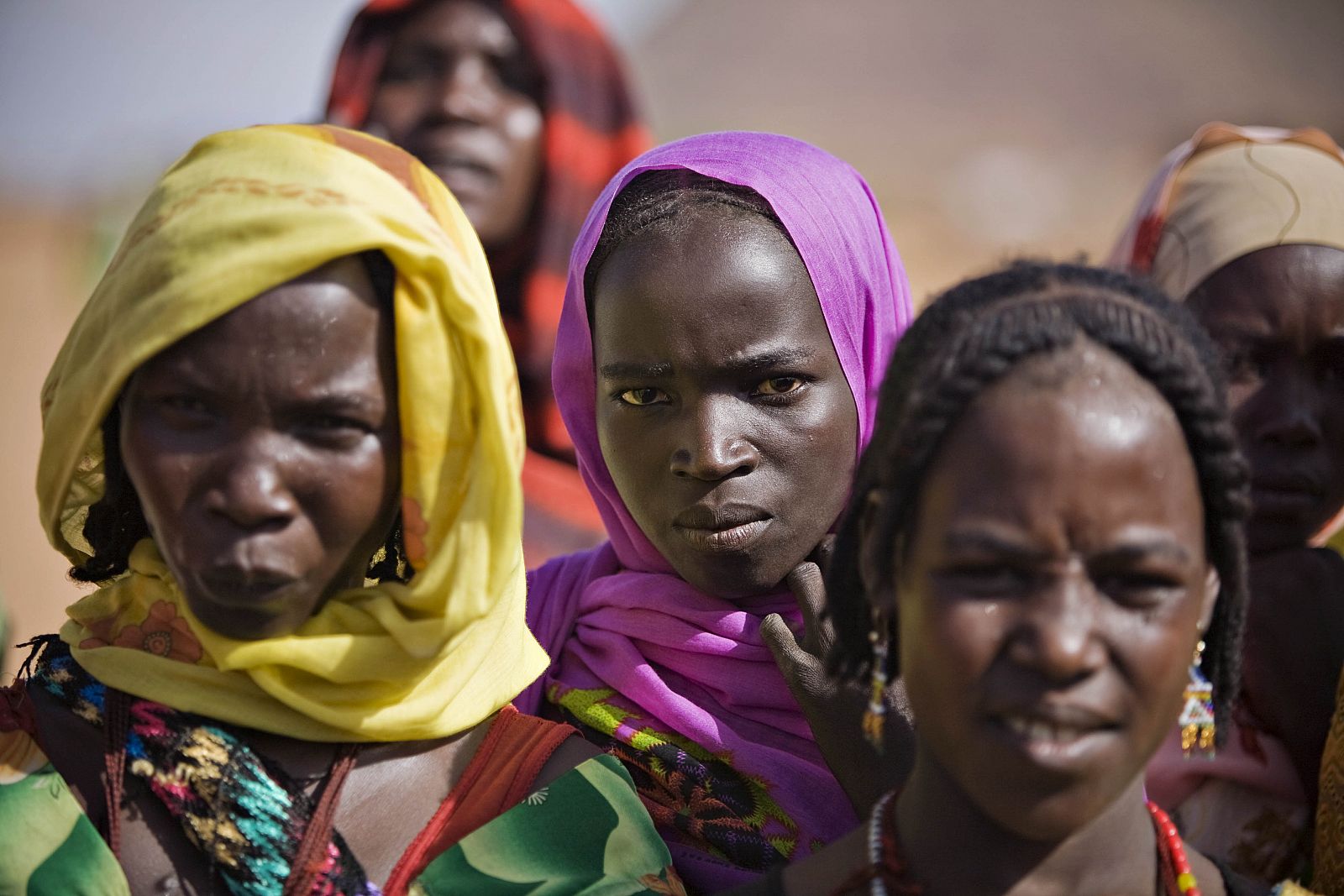 Refugiadas de Darfur en un campo en el este del Chad