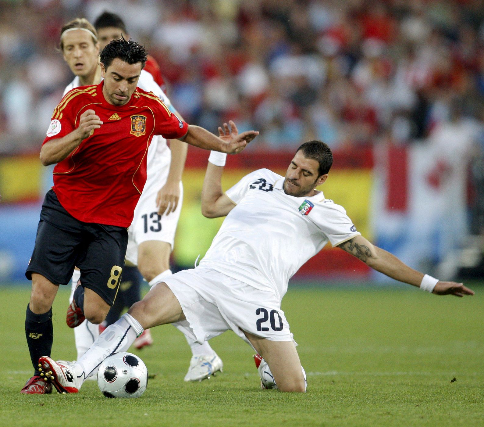 El centrocampista español, Xavi Hernández, estuvo peor que en otros partidos y fue sustituido en el minuto 58.