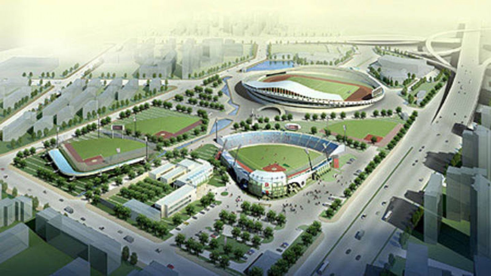 Maqueta del Estadio de Sóftbol de Fengtai