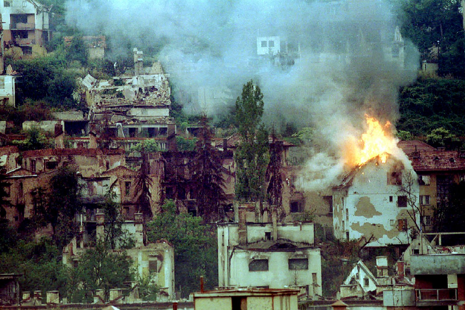 Sarajevo bombardeada