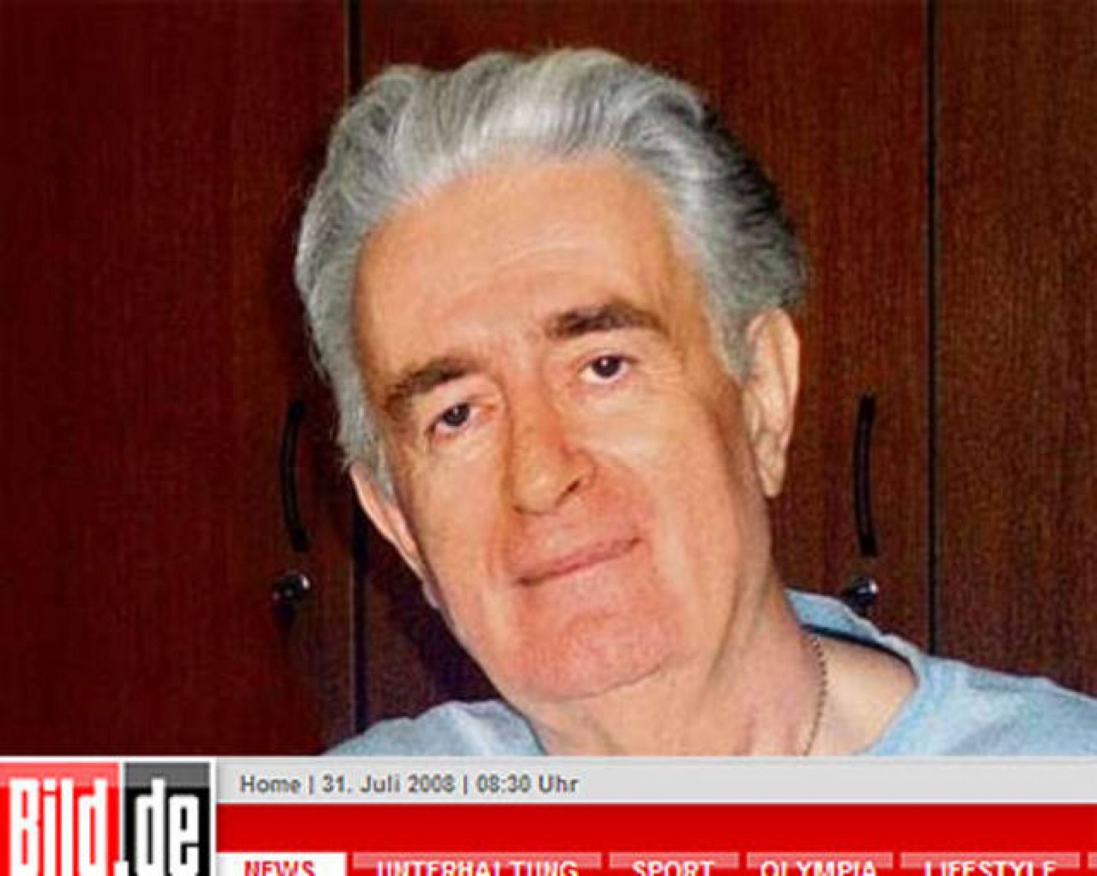 Varios medios europeos han difundido una foto con el verdadero aspecto del ex líder serbobosnio Radovan Karadzic.
