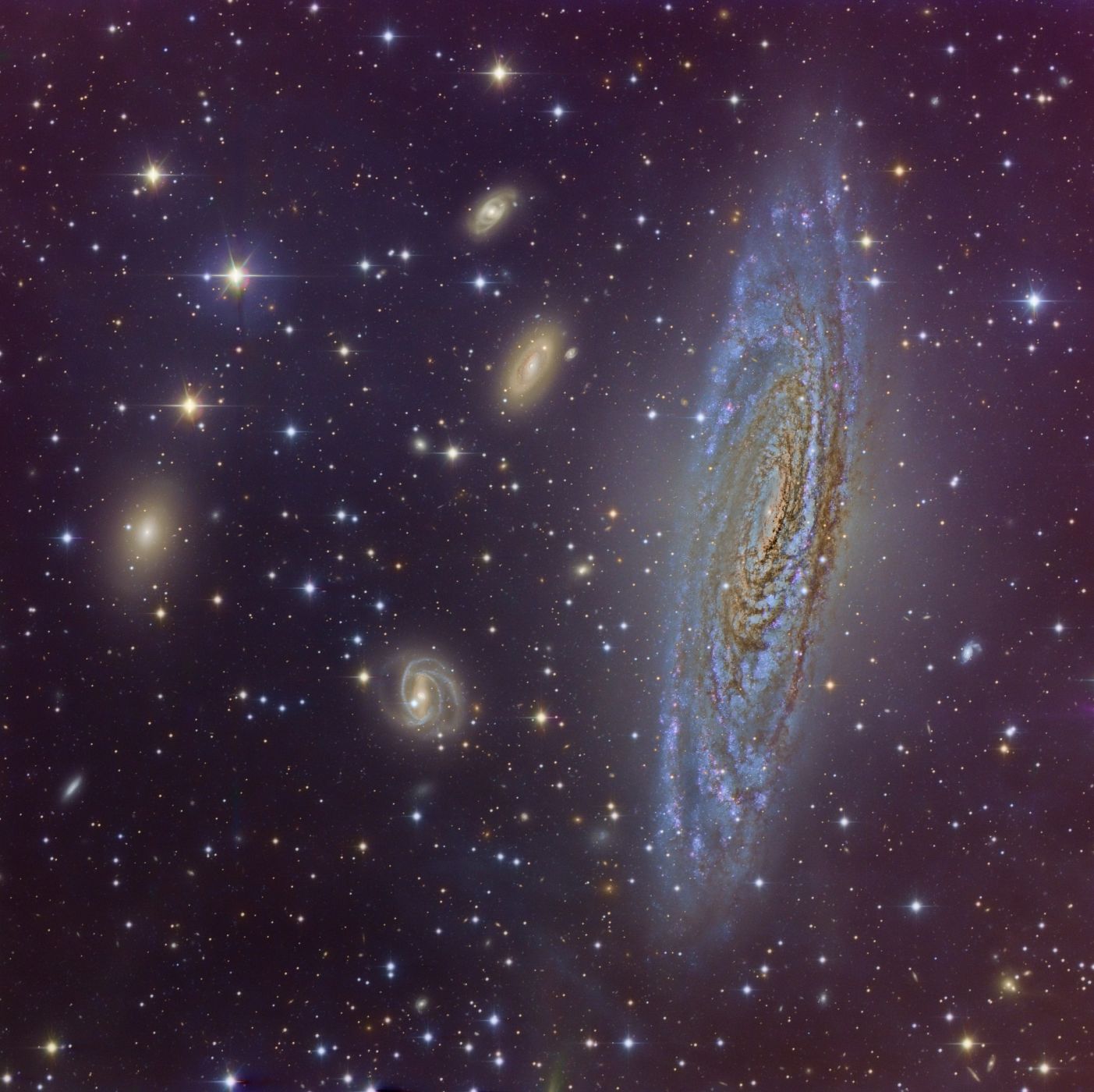 Imagen de la galaxia NGC 7331, tomada desde el Observatorio de Calar Alto.