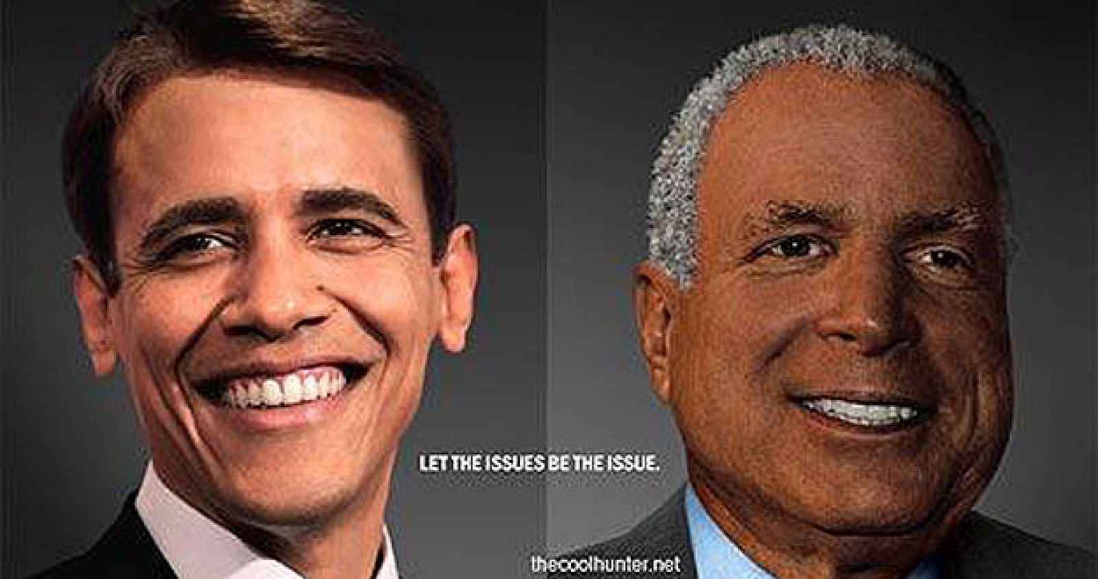Obama y McCain, con las razas cambiadas.
