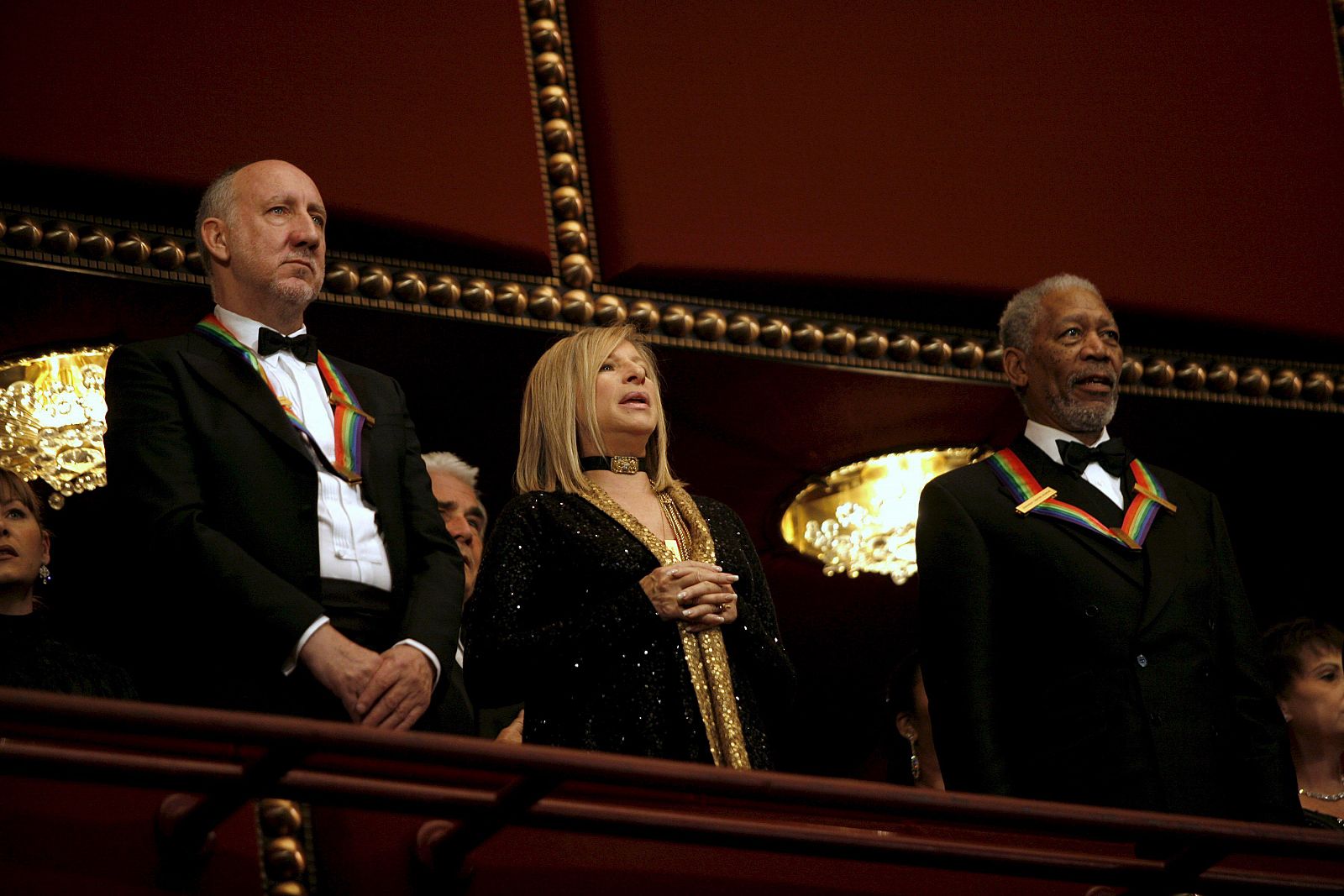 Pete Townshend, Barbra Streisand y Morgan Freeman, asisten a los Honores del Centro Kennedy