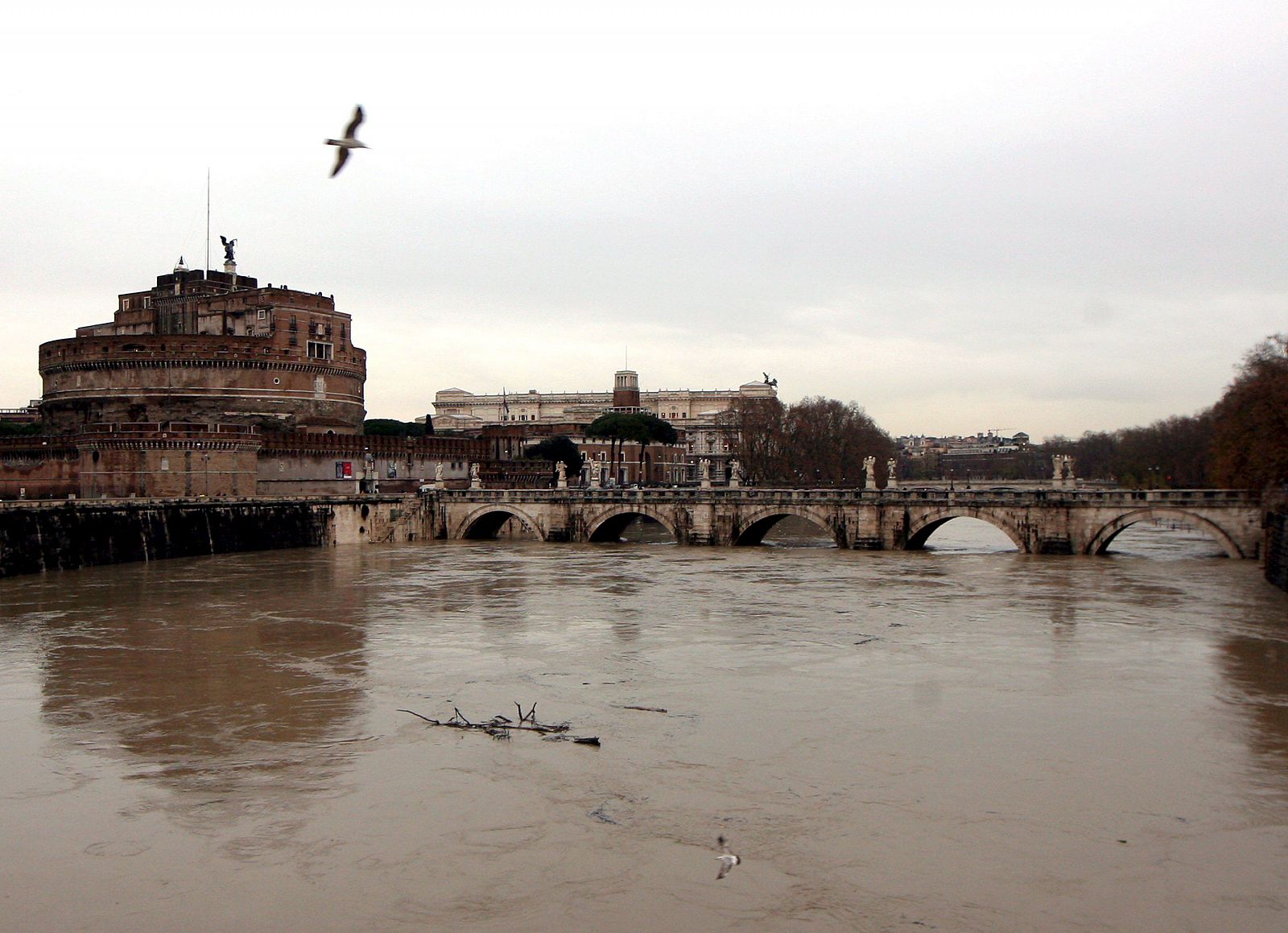 Inundaciones en el centro de Roma