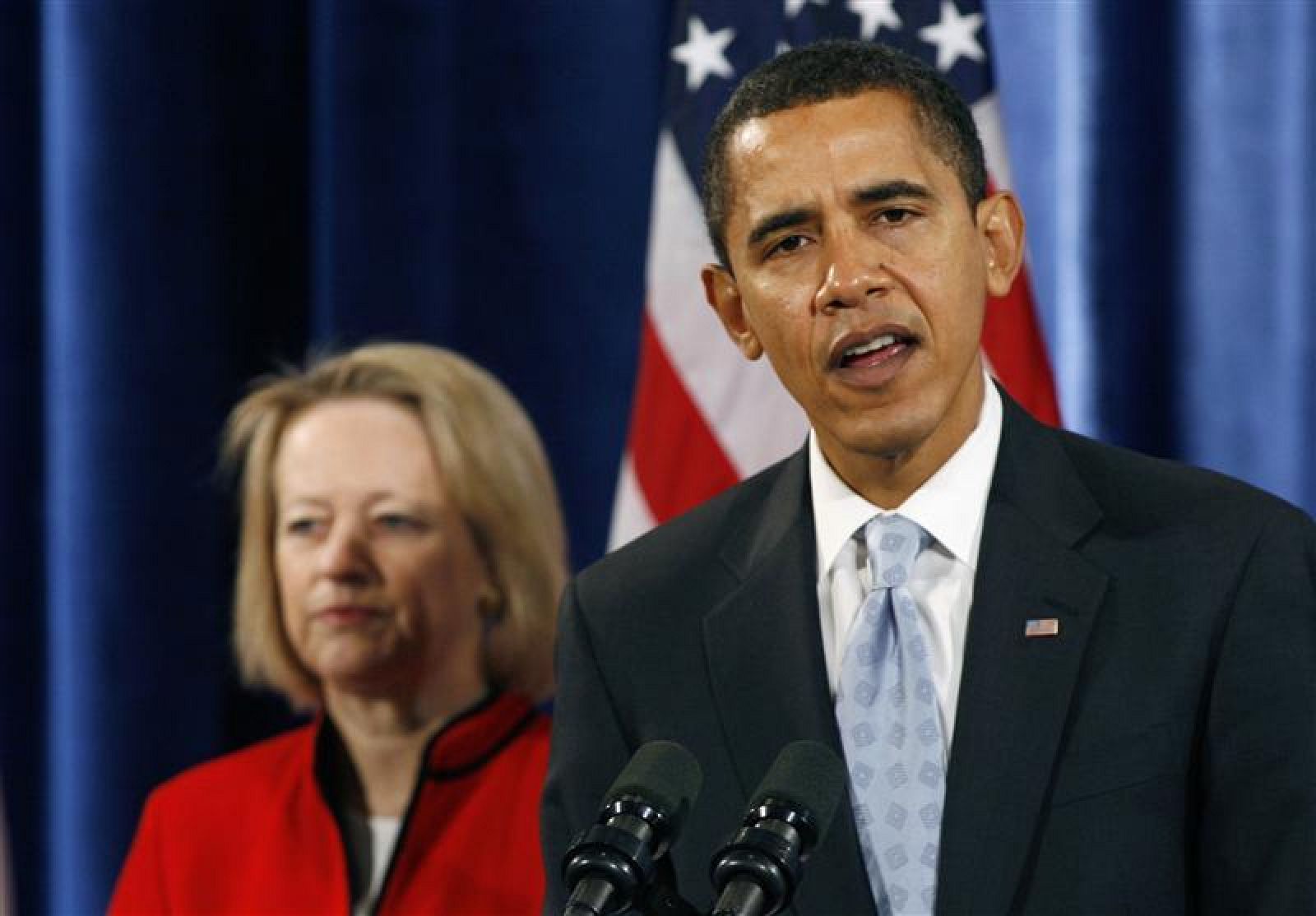 Obama, en la presentación de Mary Shapiro como nueva presidenta de la SEC.