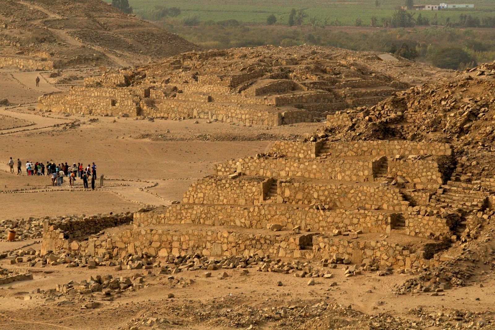 Imagen de las ruinas de Caral, la civilización más antigua de América.