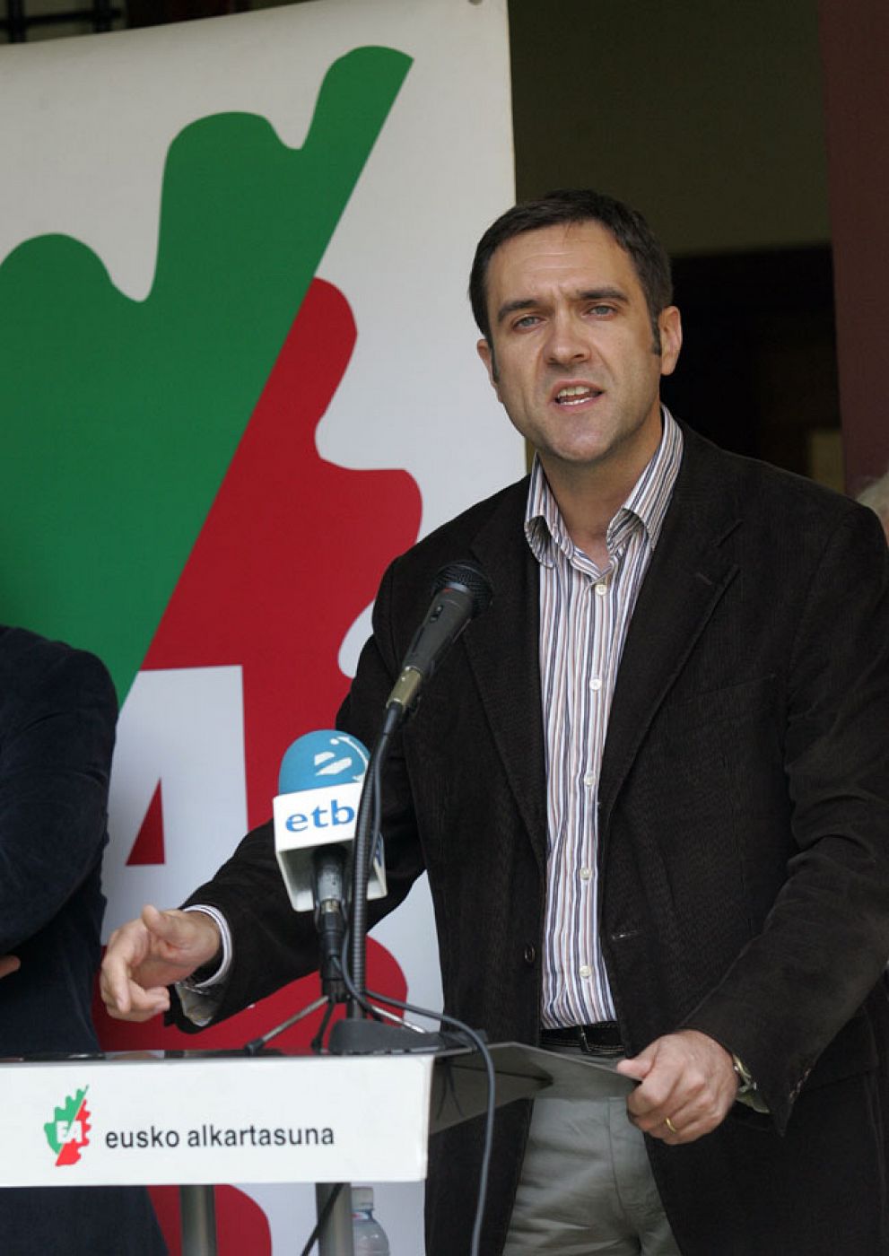 Unai Ziarreta, durante un acto de su partido.