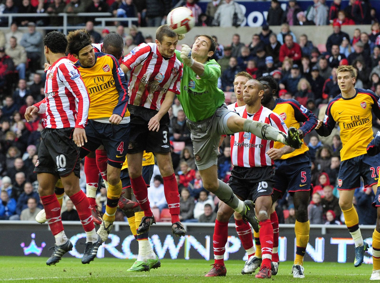 Imagen del último encuentro disputado entre el Chelsea y el Sunderland.