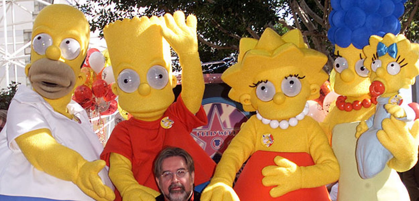 SIMPSONS AND CREATOR HONORED WITH STAR ON HOLLYWOOD WALK OF FAME.