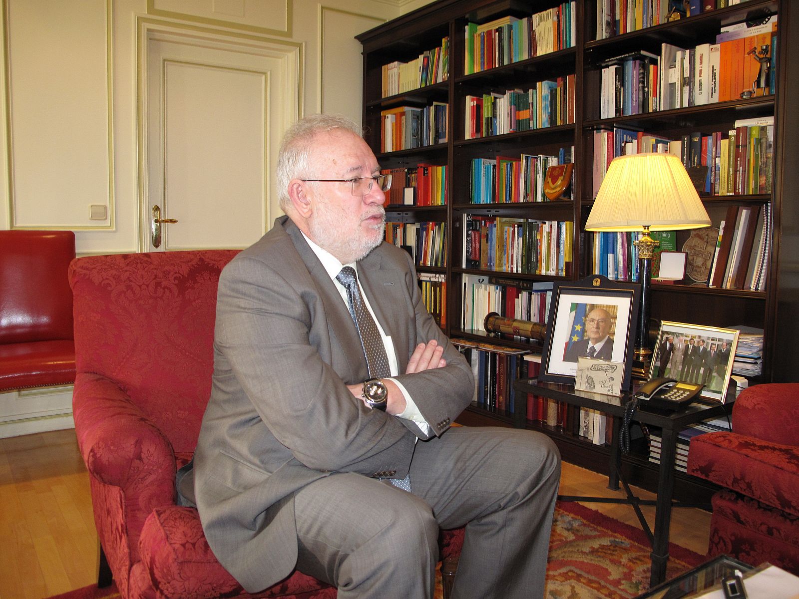 Carlos Berzosa, rector de la Universidad Complutense