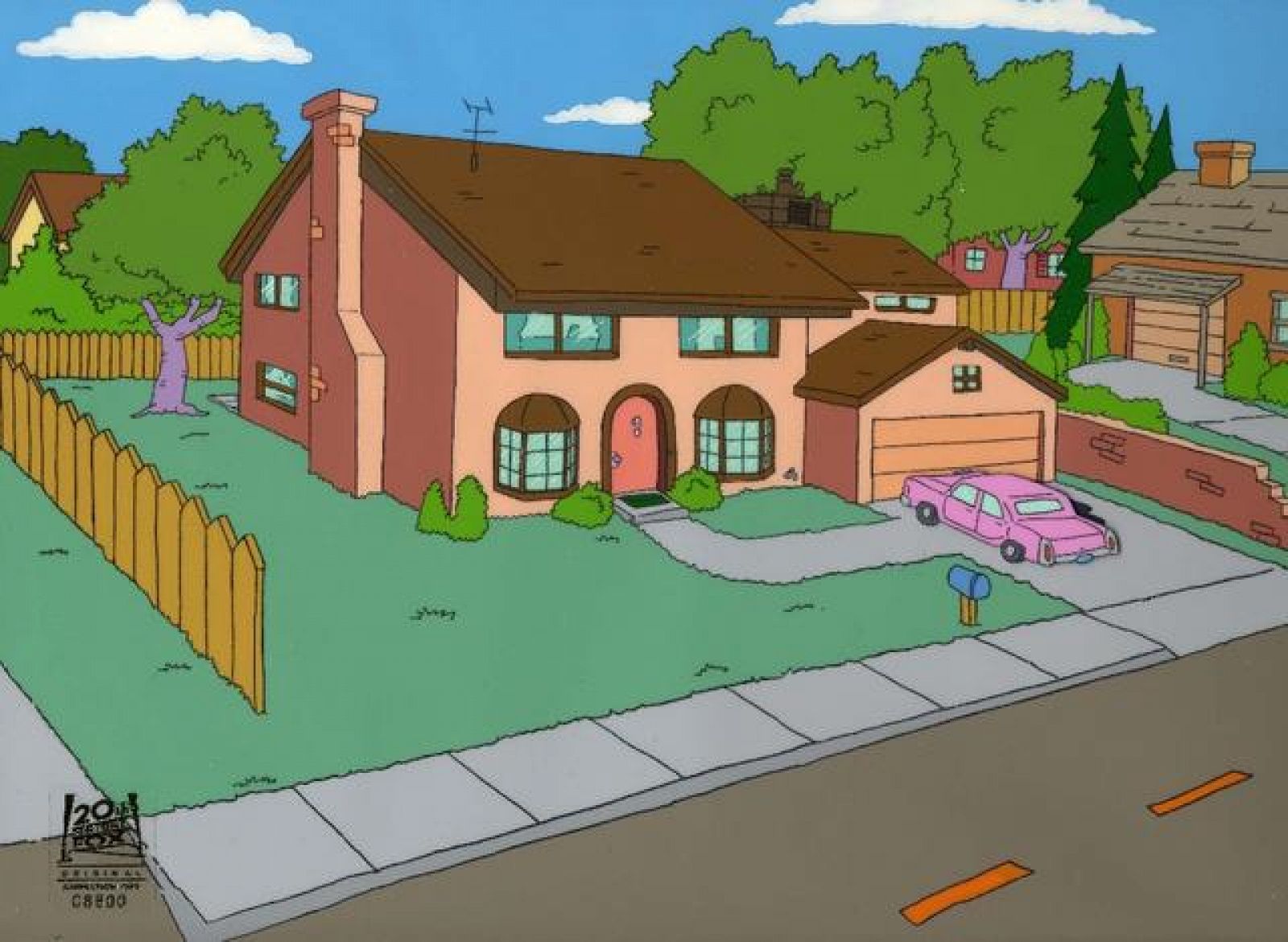 La famosa casa de la familia 'Simpson'