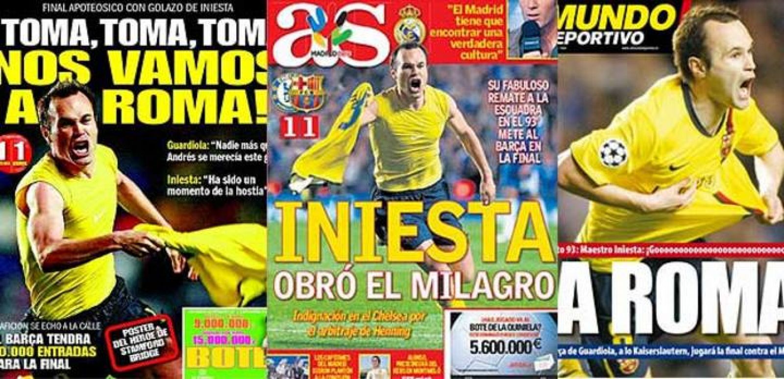 La prensa española destaca en sus portadas la victoria del FC Barcelona.