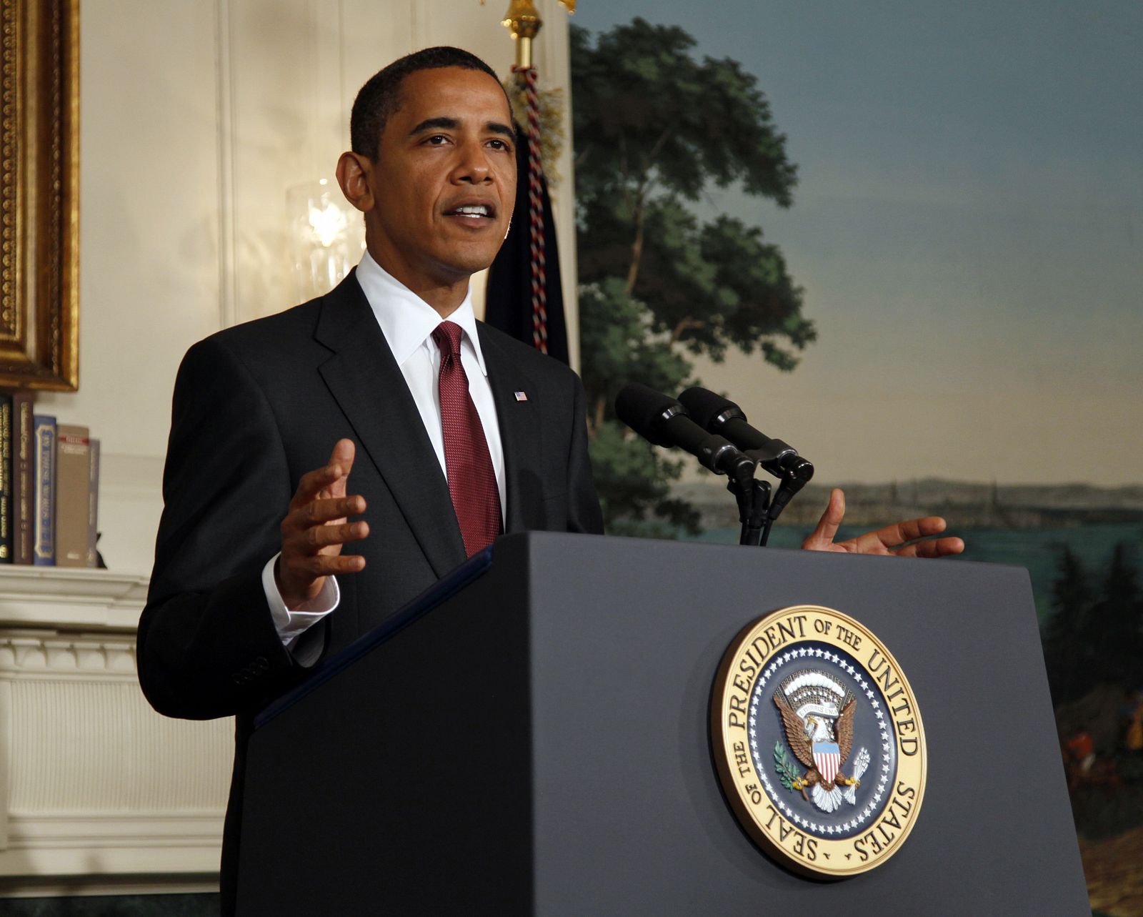 U.S. President Obama speaks on health care in Washington