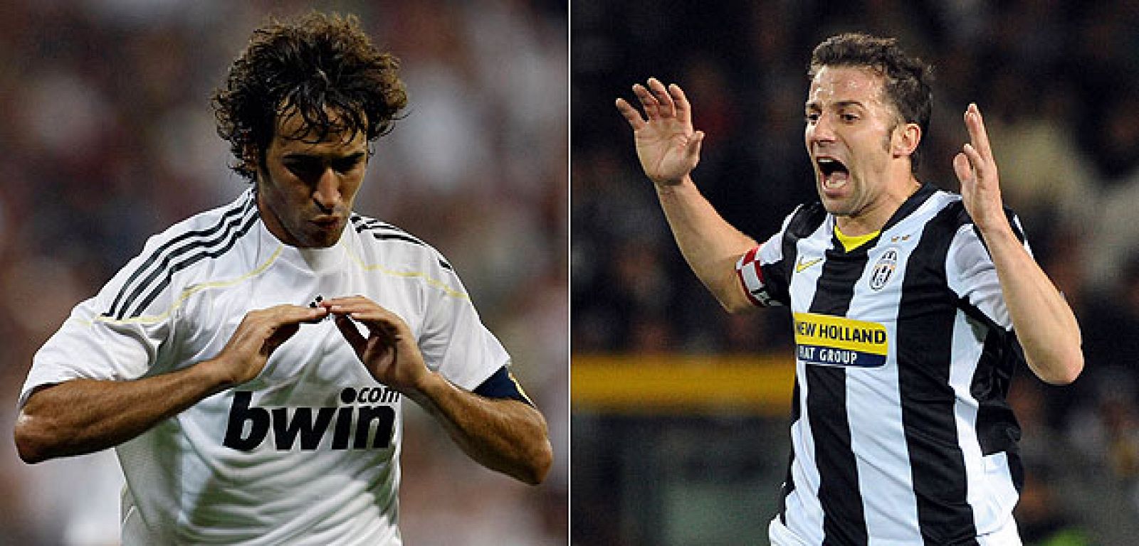 Raúl y Del Piero, dos viejos conocidos que se vuelven a encontrar.
