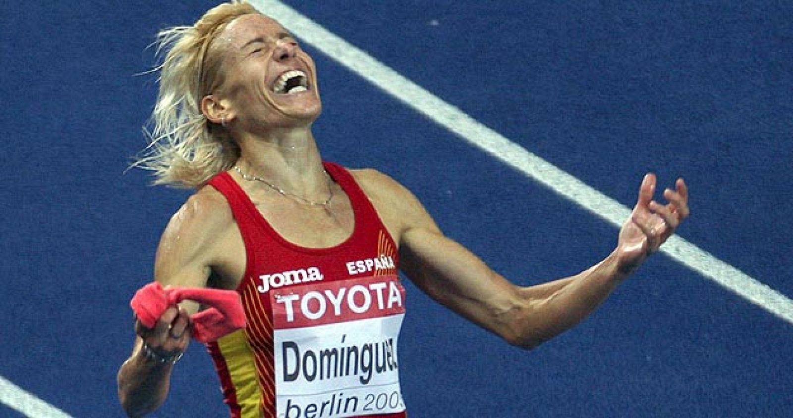 Marta Domínguez, oro en los 3.000 metros obstáculos.