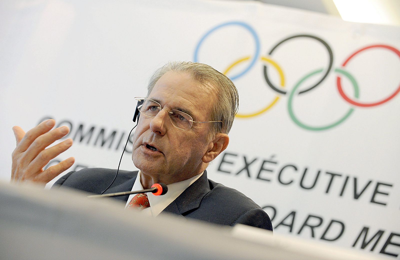 El presidente del Comité Olímpico Internacional (COI), Jacques Rogge