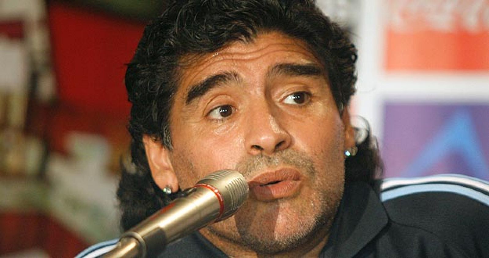 Diego Armando Maradona, actual seleccionador de Argentina.