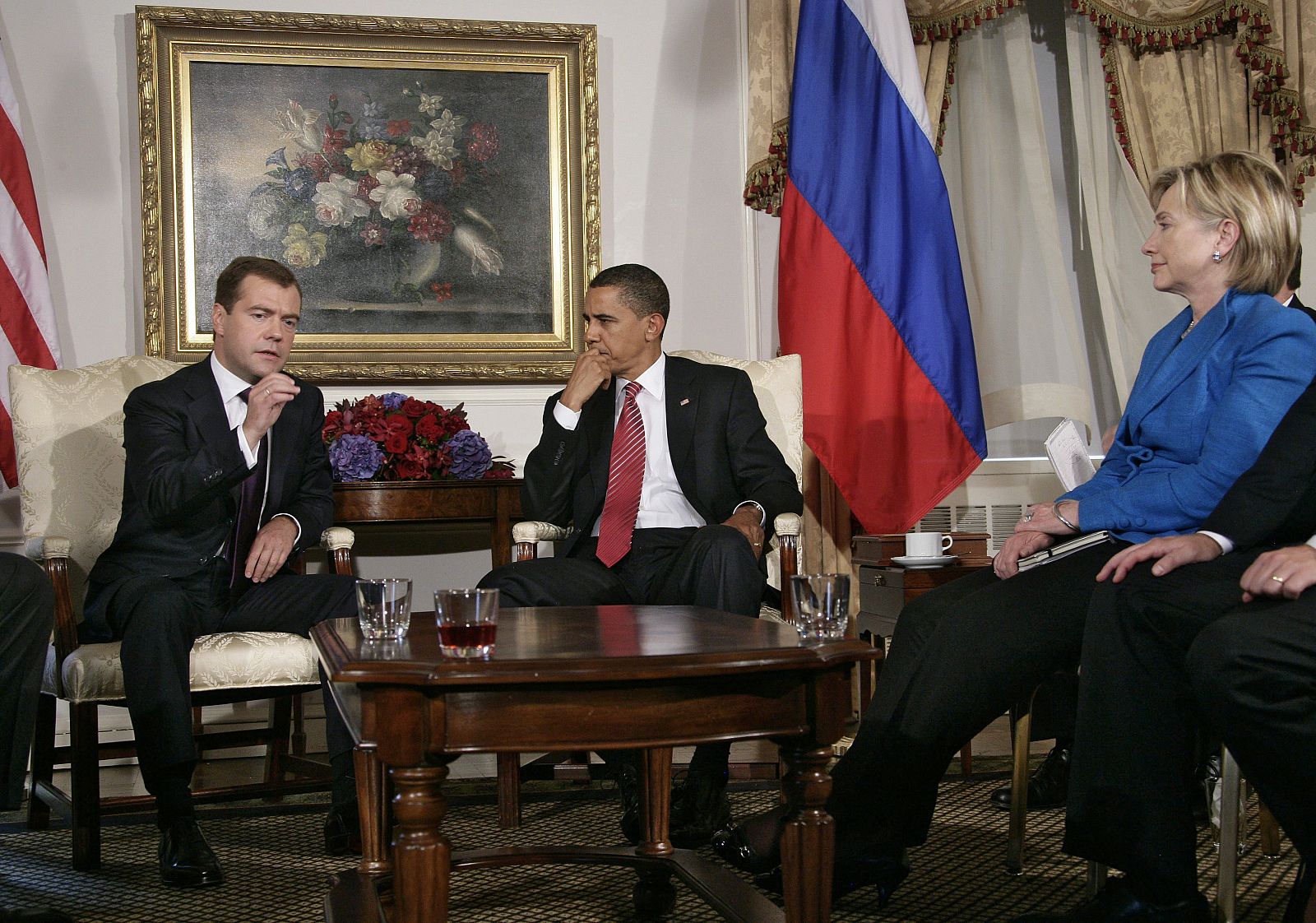 Los líderes de Rusia y EE.UU. se han reunido en el hotel Waldorf Astoria de Nueva York.