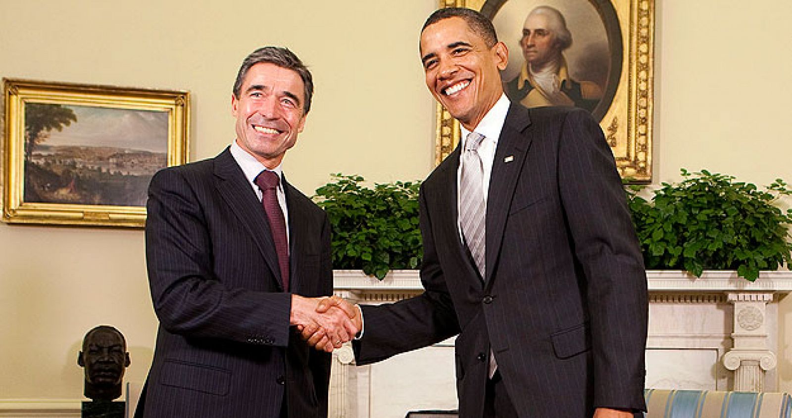 Obama y Rasmussen se reúnen en la Casa Blanca