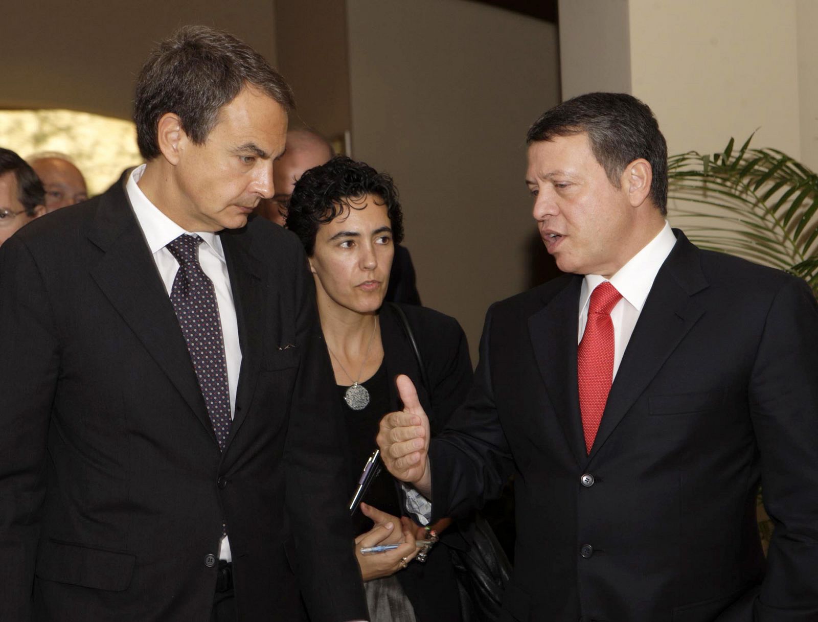 Zapatero, con el rey Abdalá en Amán.