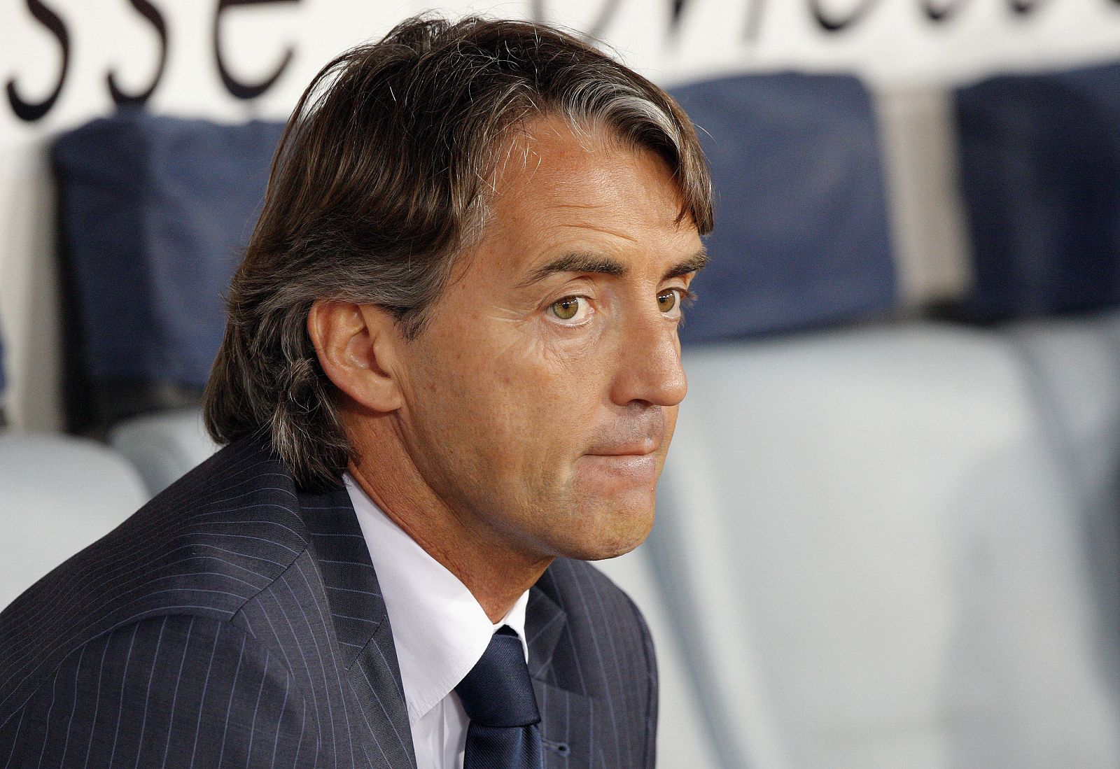 Roberto Mancini mantiene una buena relación con Florentino Pérez y en Italia le ven en el Bernabéu.