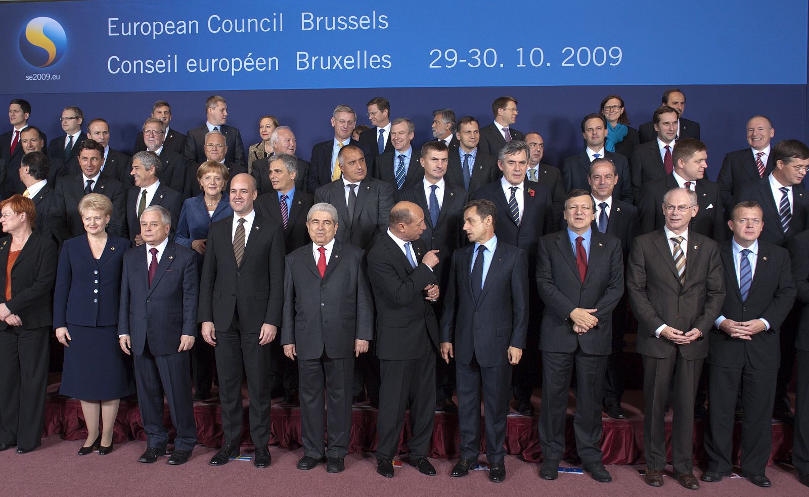 Foto de familia de los principales líderes europeos durante la cumbre del pasado mes en Bruselas,