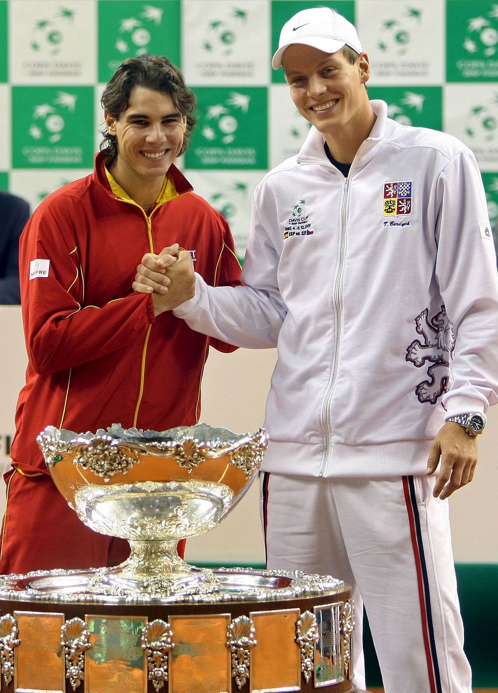 Nadal y Berdych abrirán la final de la Copa Davis 2009 en Barcelona.