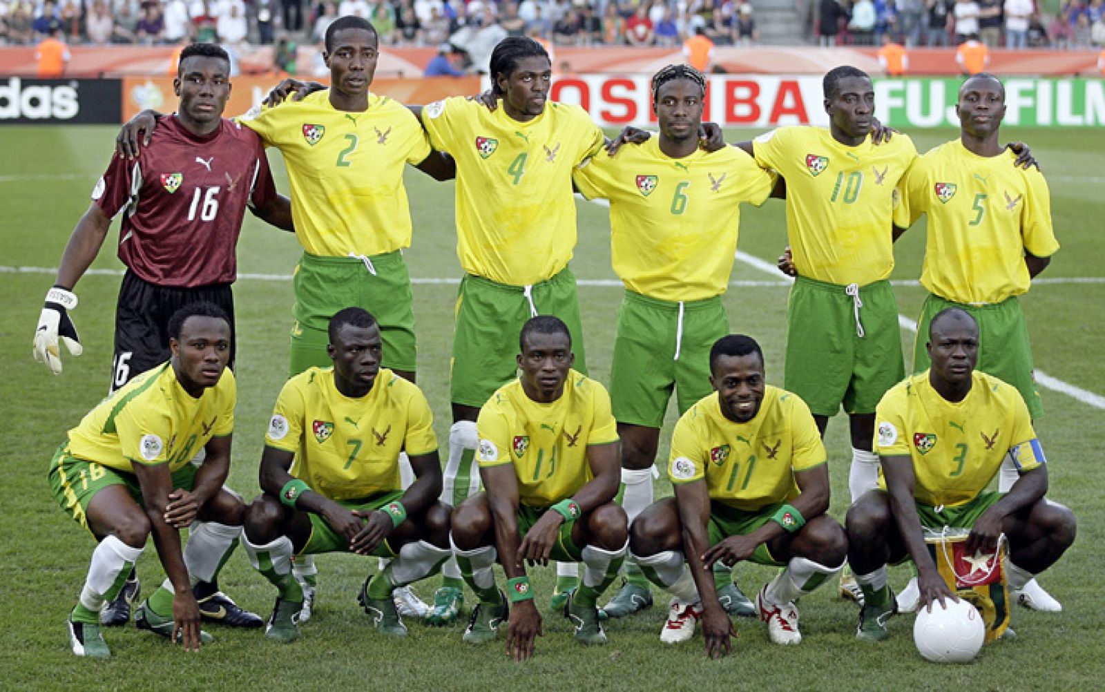 Selección nacional de Togo, en ella sobresale el delantero del City Emmanuel Adebayor