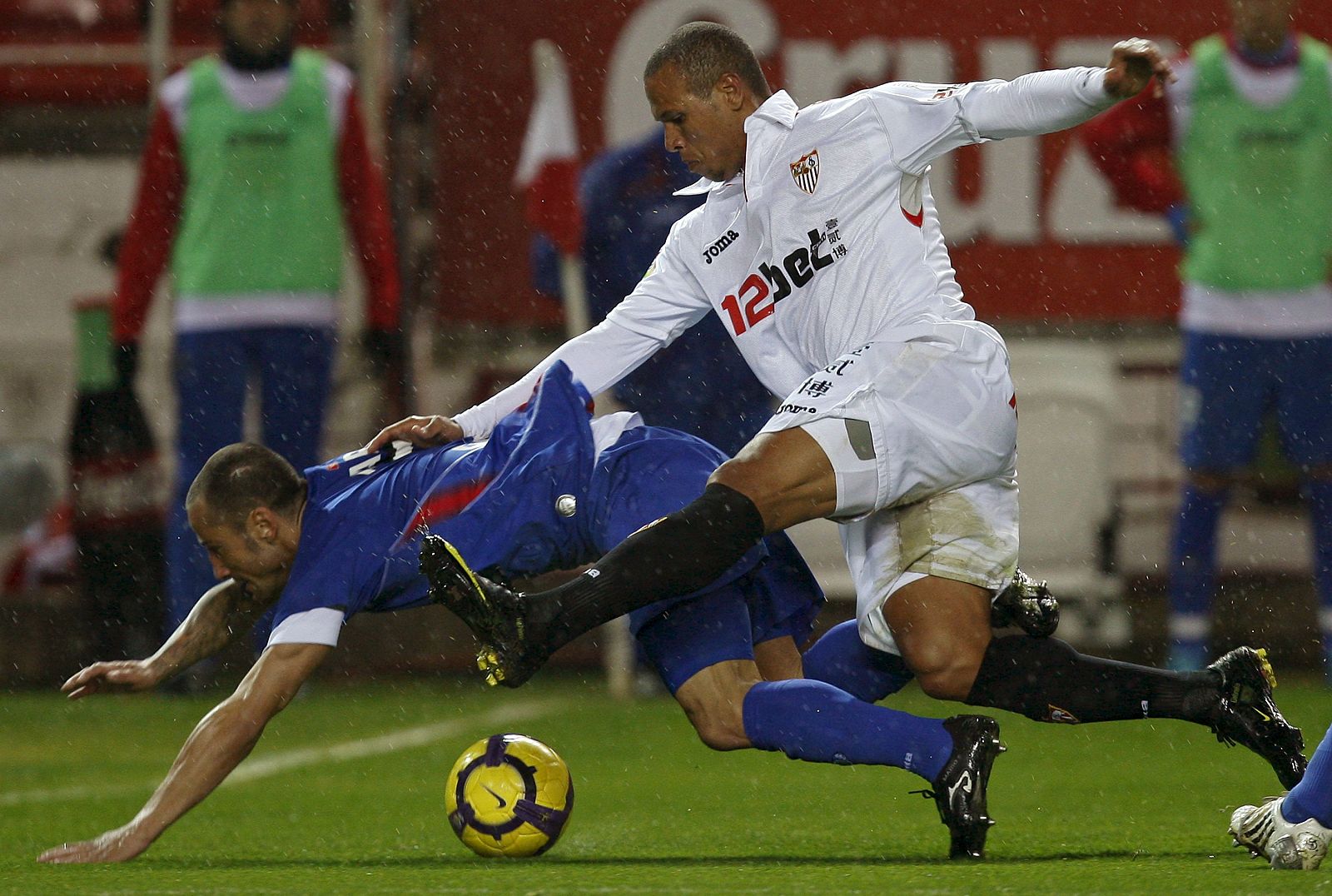 Luis Fabiano, en un momento del partido de Copa ante el Getafe.