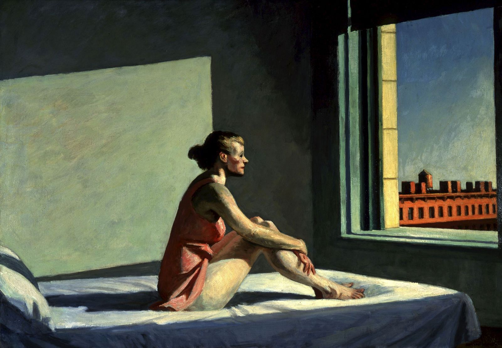 "Morning Sun" (1952), de Edward Hopper, n el Museo Fondazione Roma.