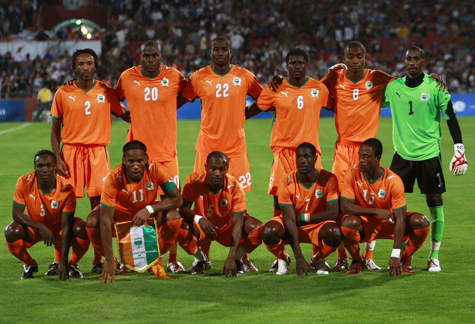 Jugadores de costa de marfil