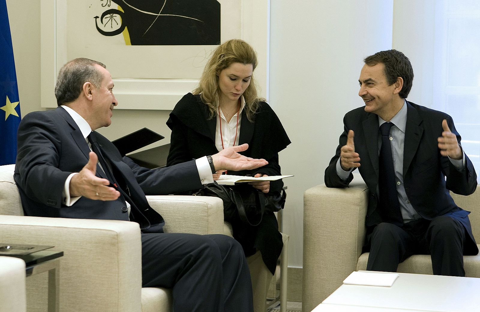 El presidente del Gobierno, José Luis Rodríguez Zapatero, y el primer ministro de Turquía, Recep Tayyip Erdogan, en la II Reunión de Alto Nivel hispano-turca.
