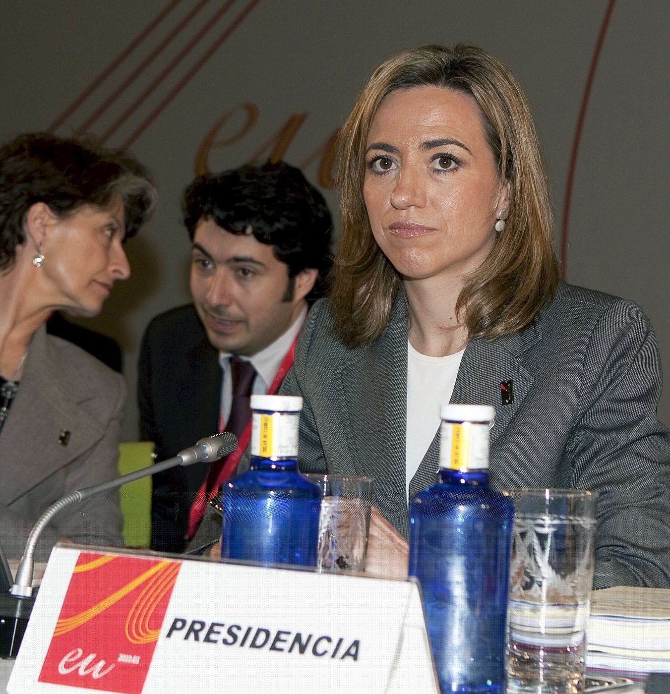 Carme Chacón durante la reunión informal de ministros de Defensa en Palma