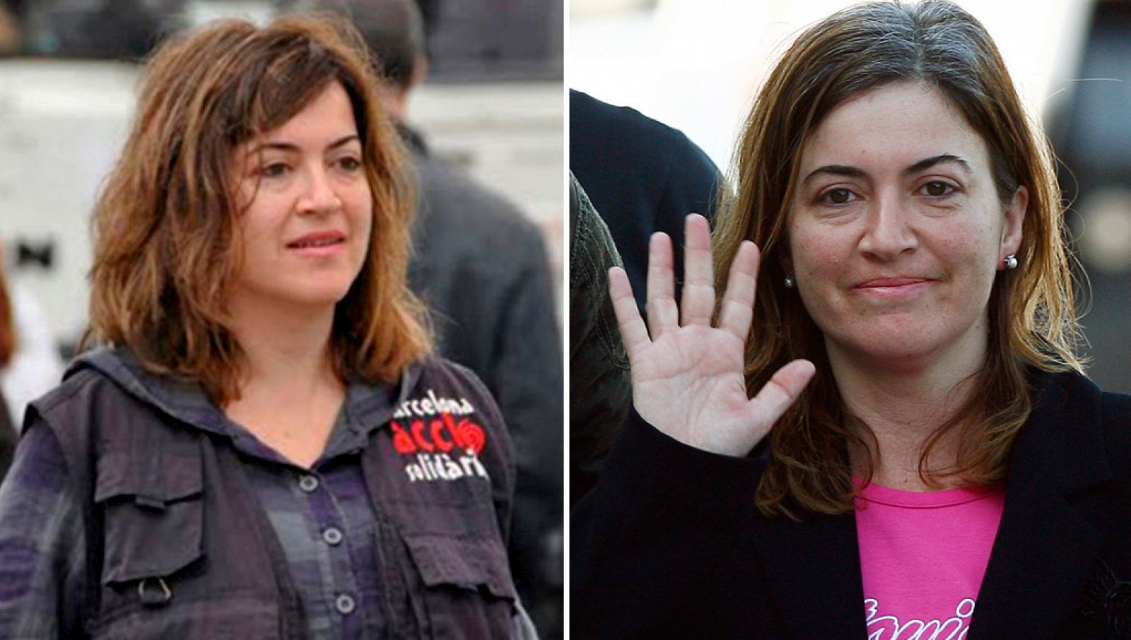 La cooperante Alicia Gámez, antes y después de permanecer secuestrada 101 días en manos de Al Qaeda.