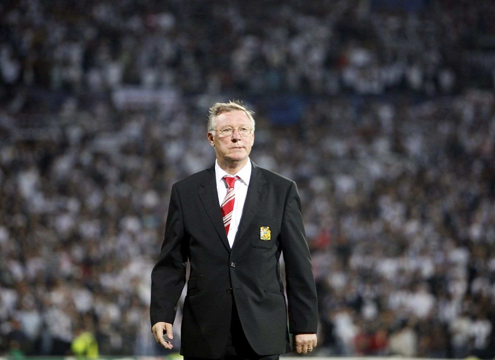 El técnico del Manchester United, Alex Ferguson.