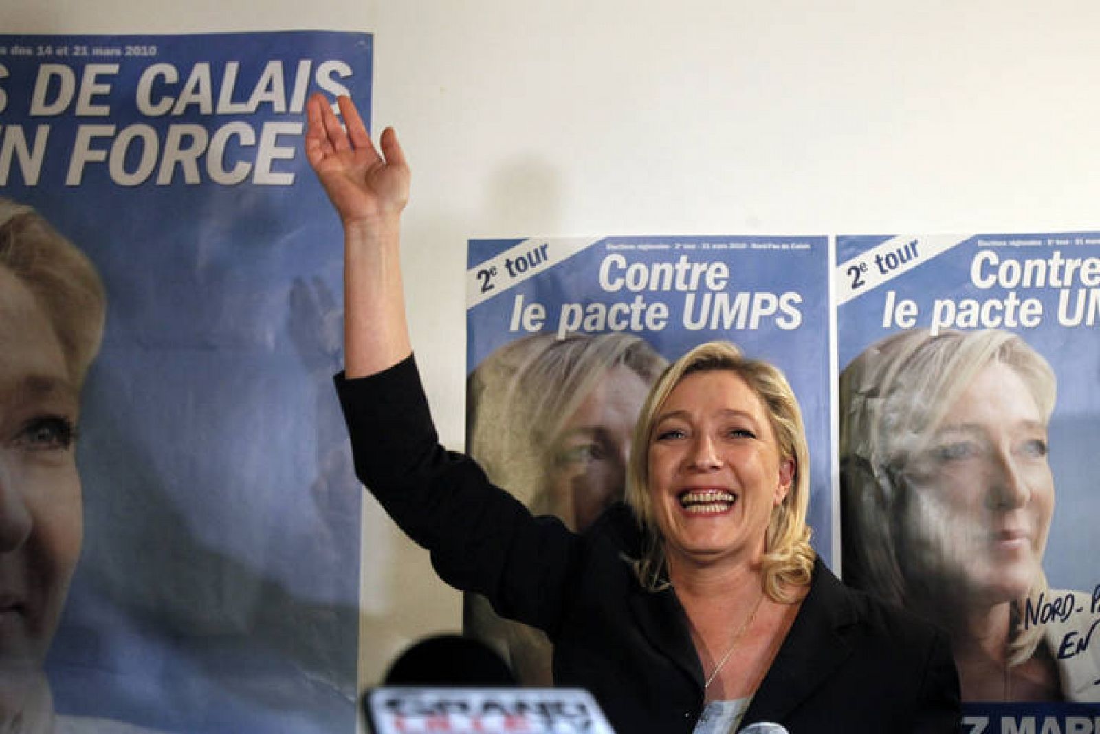 Marine Le Pen tras conocer el auge de su partido en la segunda vuelta electoral