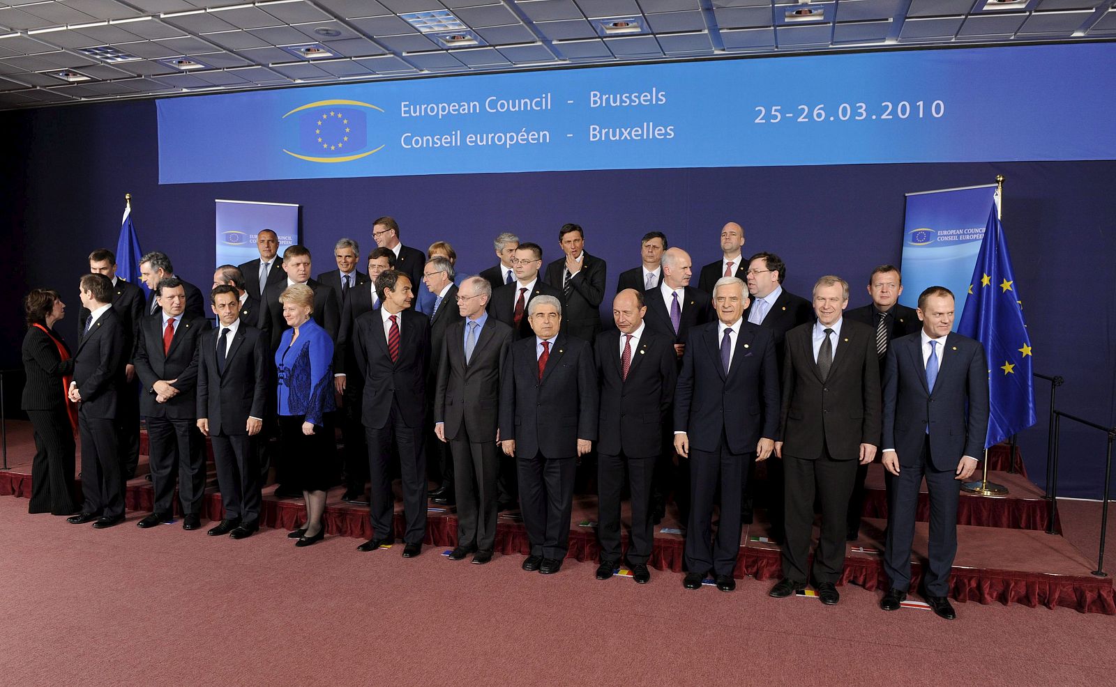 Foto de Familia del Consejo Europeo de Primavera celebrado en Bruselas.