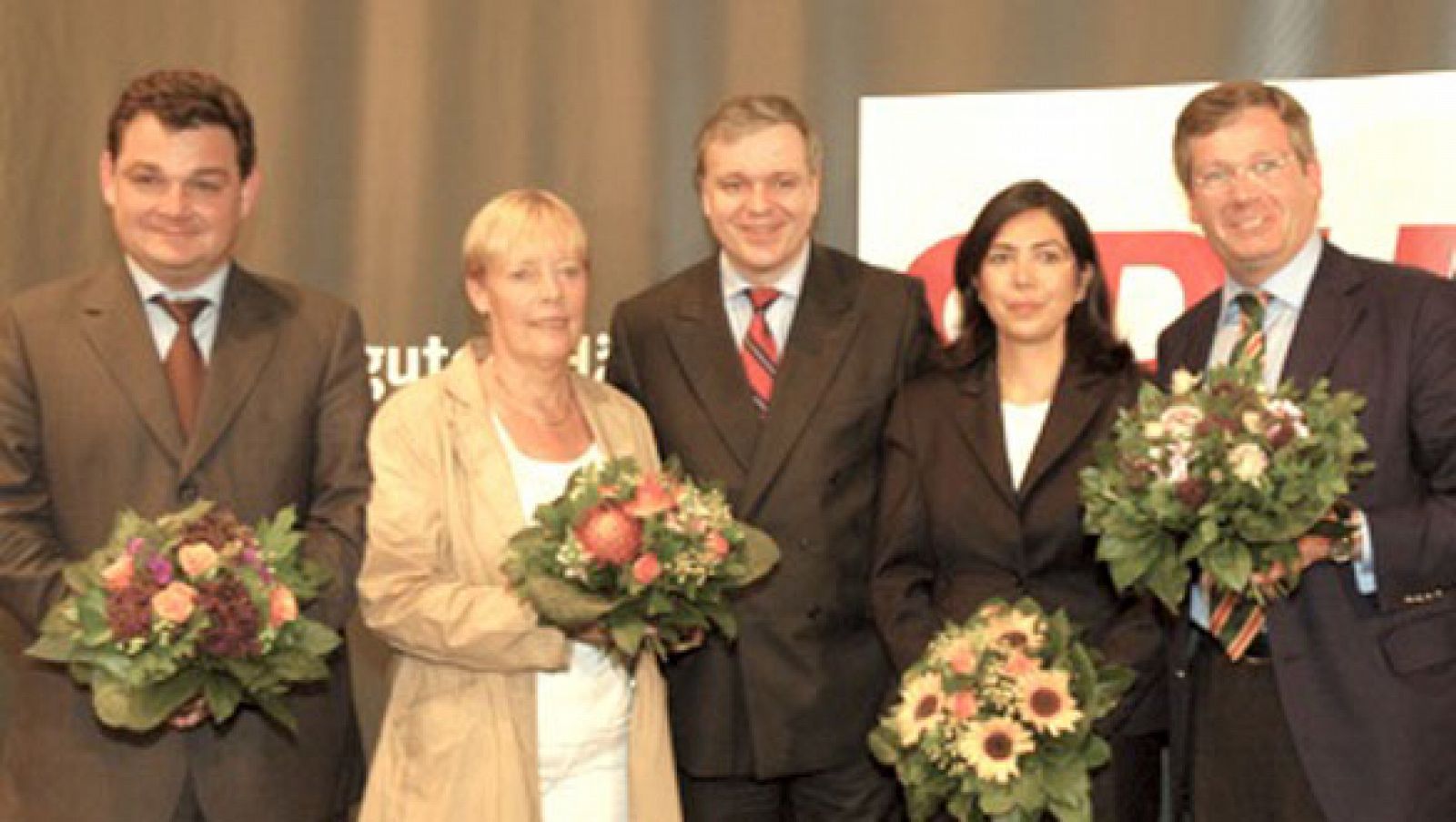 La futura ministra y otros miembros del partido conservador-demócrata CDU