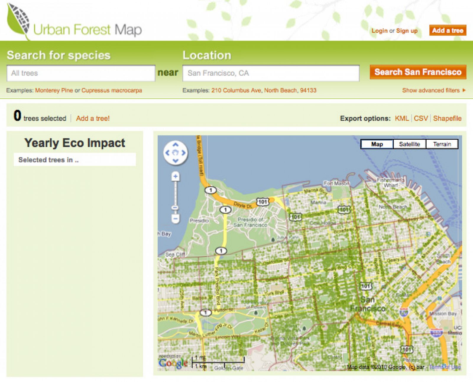 Urbanforestmap, un proyecto online para mapear los árboles de la ciudad