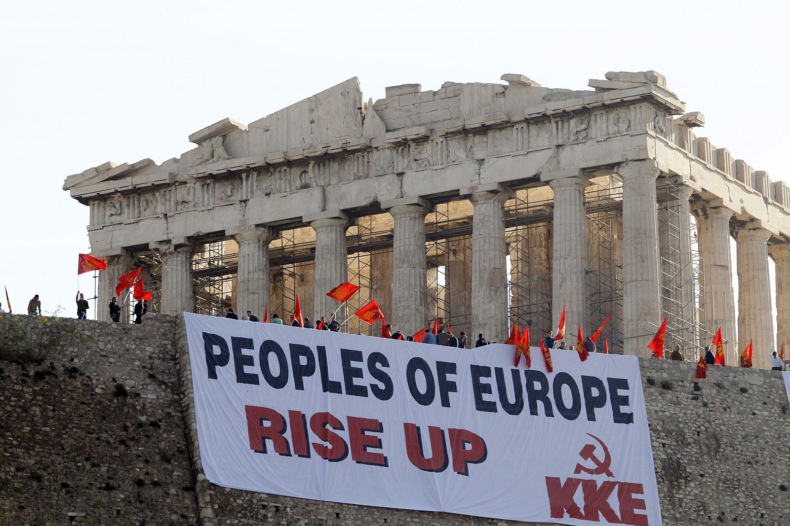 Jornada de protestas en Grecia